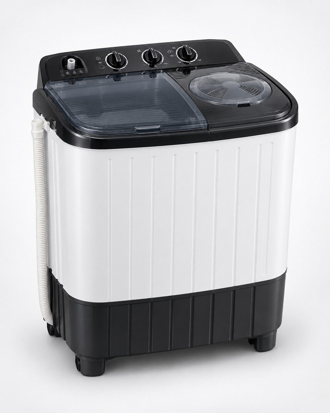 Turbo 10.0 kg Semi-Automatic Washing Machine — Glass